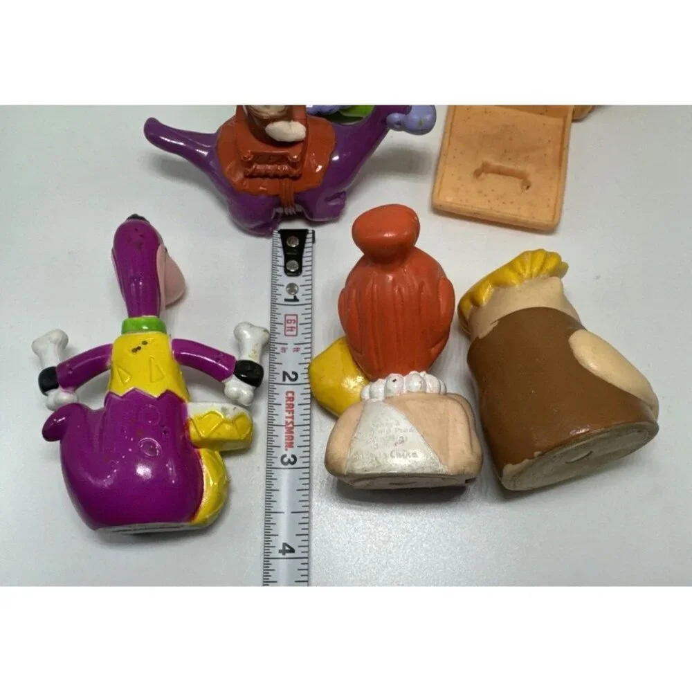 Vintage Flintstones Toys Lot of 6 Wilma Fred Barney Dino House Loose Figures 90s